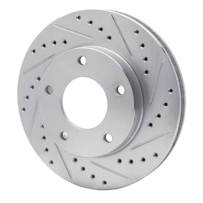 R1 Concepts R1 69-78 Cadillac Eldorado Front Right Rear Right Drilled & Slotted Silver Brake Rotor