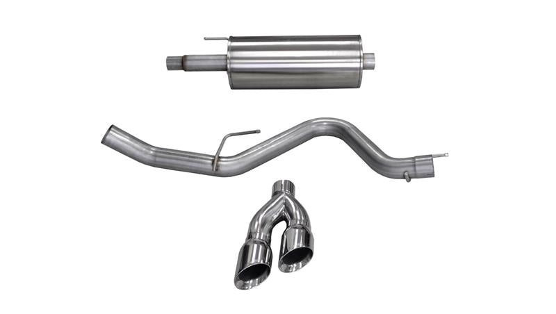CORSA Performance Corsa 15-20 Ford F-150 5.0L V8 (Super Crew Cab) Polished Sport Single Side Dual 4in Tips CB Exhaust