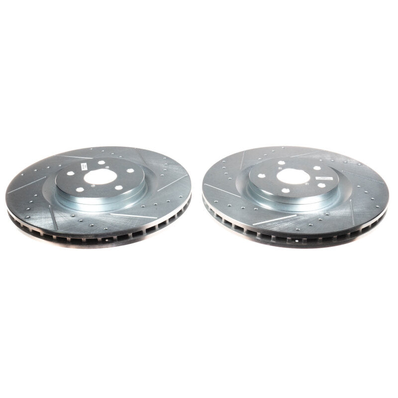 PowerStop Power Stop 19-21 Subaru Ascent Front Evolution Drilled & Slotted Rotors - Pair