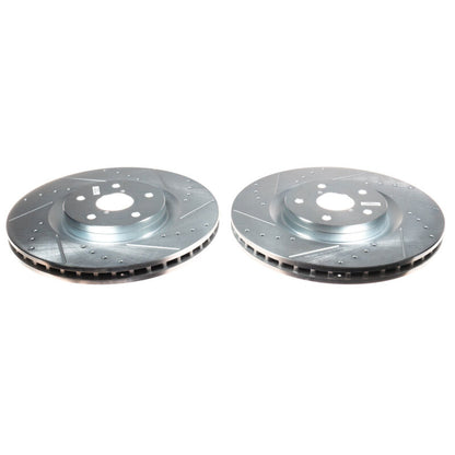 PowerStop Power Stop 19-21 Subaru Ascent Front Evolution Drilled & Slotted Rotors - Pair