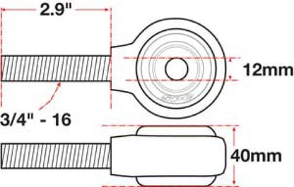 SPC Performance xAxis Rod End Ball Joint