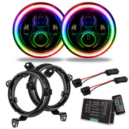 ORACLE Lighting Oracle Jeep Wrangler JL/Gladiator JT 7in. High Powered LED Headlights (Pair) - 2