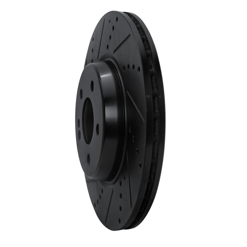 R1 Concepts R1 16-23 Mercedes-Benz GLC250 (South America) Rear Left Drilled & Slotted Black Brake Rotor