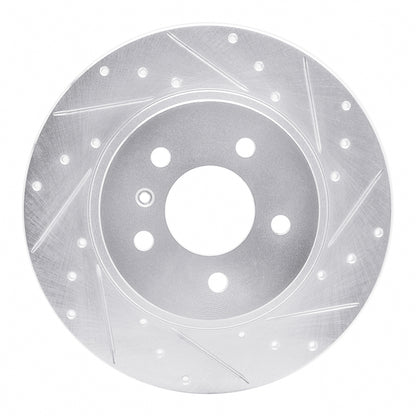 R1 Concepts R1 05-05 Buick TERRAZA Rear Right Drilled & Slotted Silver Brake Rotor