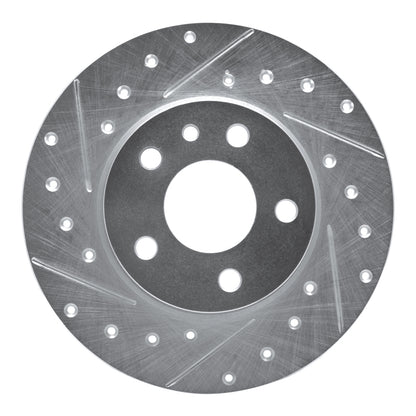 R1 Concepts R1 91-95 Alfa Romeo 164 Rear Left Drilled & Slotted Silver Brake Rotor