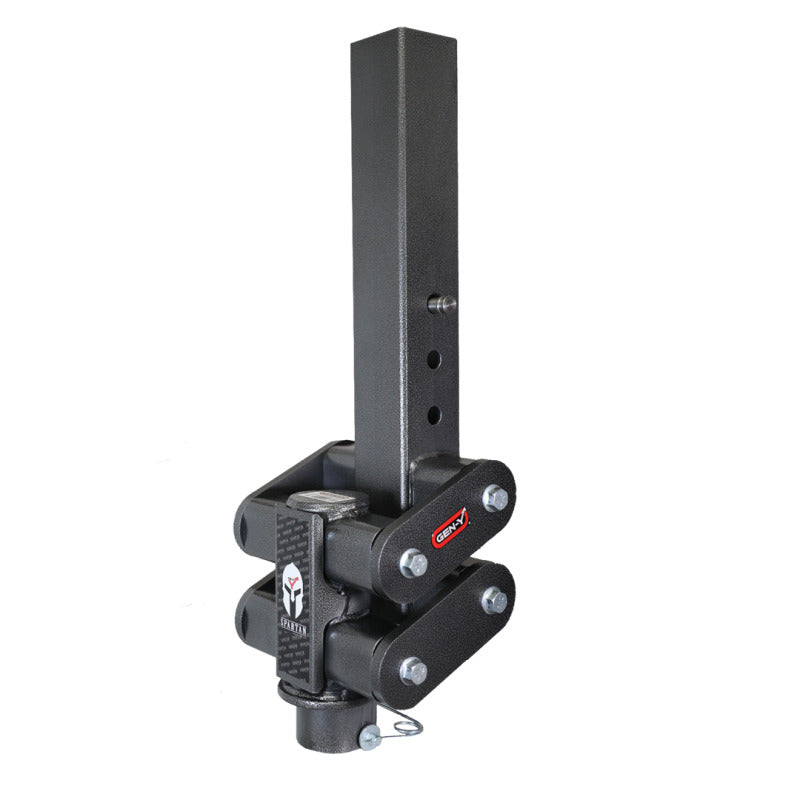 GEN-Y Hitch Gen-Y Spartan Torsion-Flex 5in Offset 4in SQ Tube Gooseneck 2-5/16in Coupler Standard Height