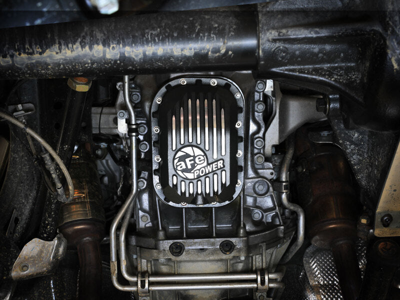 aFe POWER Pro Series Engine Oil Pan Black w/ Machined Fins Jeep Wrangler (JL)/Gladiator 18-25 V6