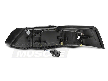 Raxiom 99-04 Ford Mustang Axial Series Projector Headlights- Black Housing (Smoked Lens)