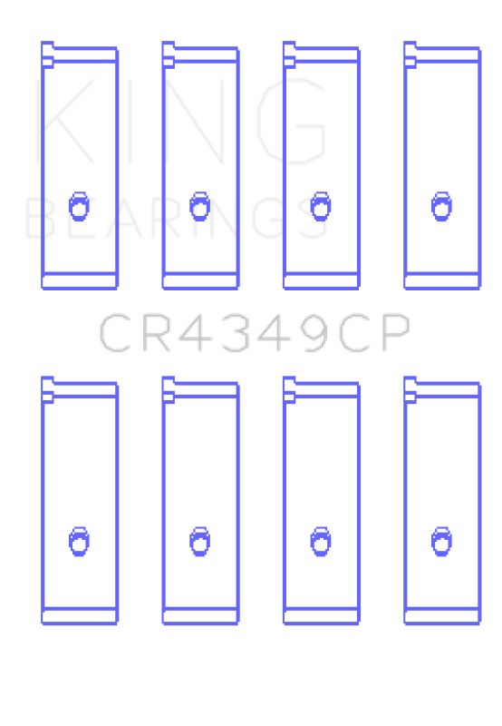 King Engine Bearings Toyota Scion XA/XB 1NZFE (Size 0.75) Tri-Metal Copper Lead Rod Bearing Set