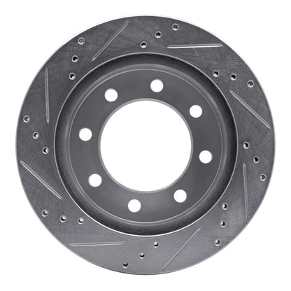 R1 Concepts R1 00-02 Dodge Ram 3500 Front Right Drilled & Slotted Silver Brake Rotor