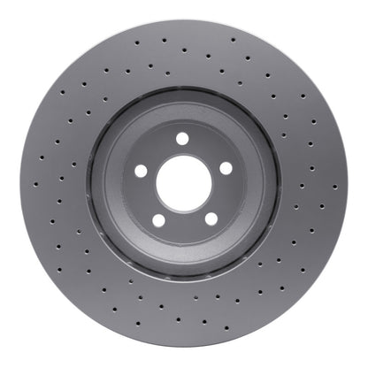 DFC 16-18 Ford Mustang Right Front Drilled GeoSPEC Coated Rotor