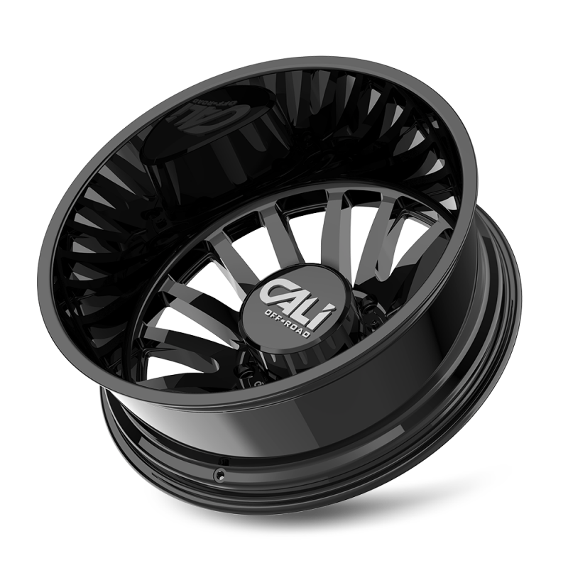 Cali Off-Road 9110D Summit Dually 22x8.25 / 8x200 BP / -192mm Offset / 142mm Hub Gloss Black Wheel