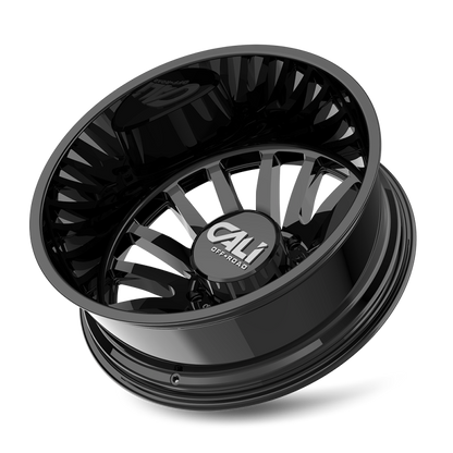 Cali Off-Road 9110D Summit Dually 22x8.25 / 8x200 BP / -192mm Offset / 142mm Hub Gloss Black Wheel
