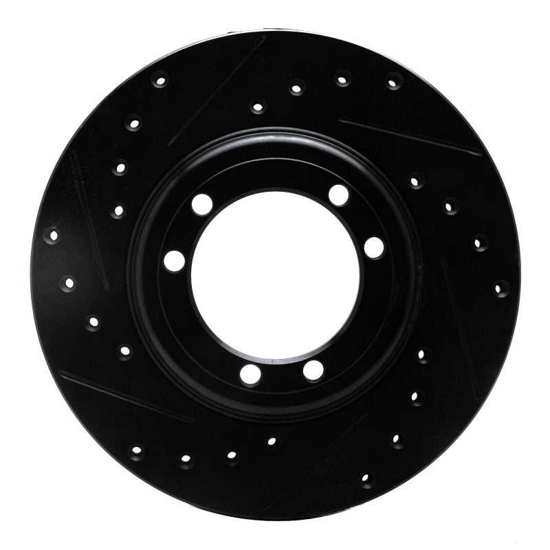 R1 Concepts R1 92-04 Hummer H1 Rear/Front Left Drilled & Slotted Black Brake Rotor