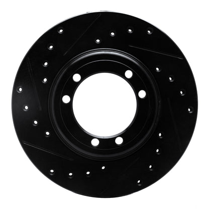 R1 Concepts R1 92-04 Hummer H1 Rear/Front Left Drilled & Slotted Black Brake Rotor