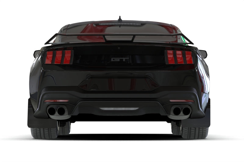 Rally Armor 24-26 Ford Mustang Black UR Mud Flap w/ Red Logo
