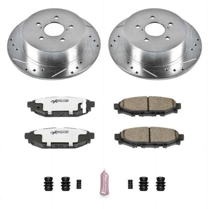 PowerStop Power Stop 05-09 Subaru Legacy Rear Z26 Street Warrior Brake Kit