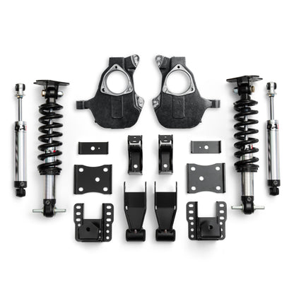 QA1 14-18 Chevrolet Silverado 2WD Lowering Kit w/ Spindles Single Adjustable 4in-6in