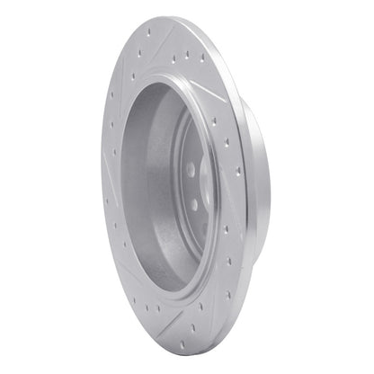 R1 Concepts R1 13-15 Land Rover LR2 Rear Right Drilled & Slotted Silver Brake Rotor