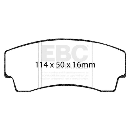 EBC Racing 99-02 Noble M12 2.6TT SR-11 Sintered Race Rear Brake Pads