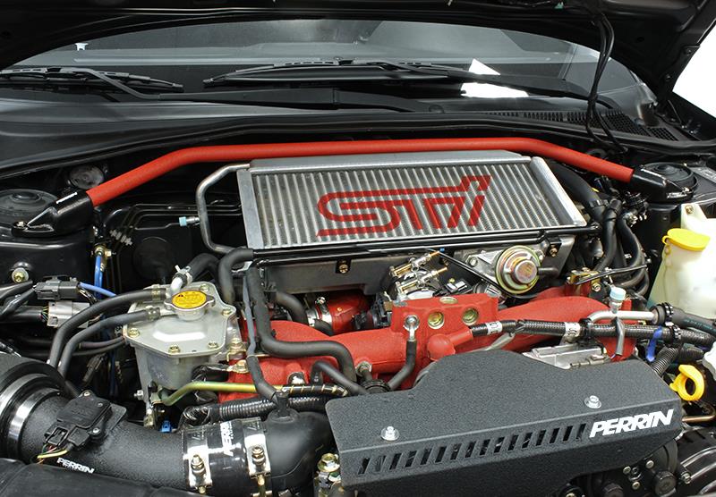 Perrin Performance PERRIN 08-14 WRX/STI/Impreza / 14-18 Forester / 13-17 Crosstrek / 05-09 Legacy FR Strut Brace - Red