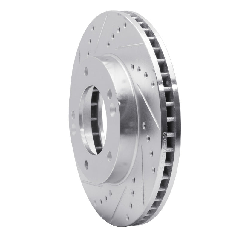 R1 Concepts R1 03-06 Kia SORENTO Front Left Drilled & Slotted Silver Brake Rotor