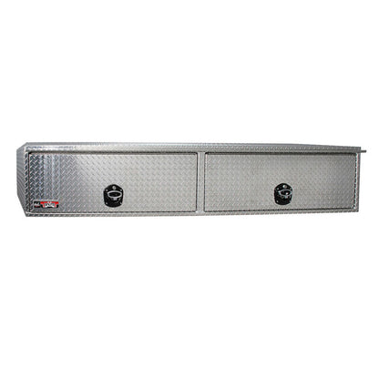 Westin/Brute HD Top Sider 13in x 88in w/flip up Doors - Aluminum