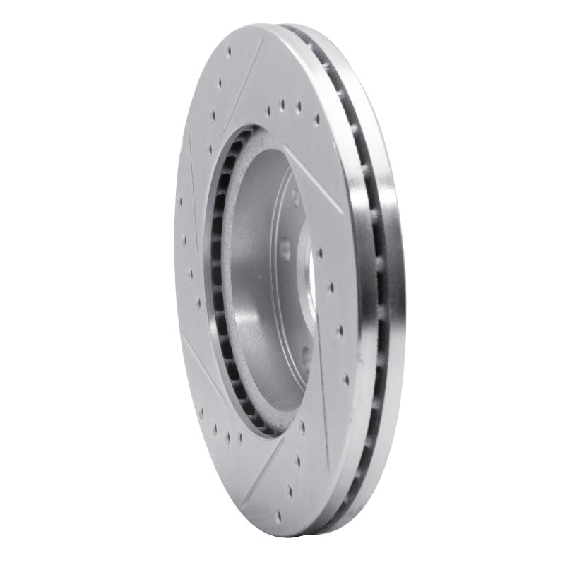 R1 Concepts R1 02-02 Kia SEDONA Front Right Drilled & Slotted Silver Brake Rotor