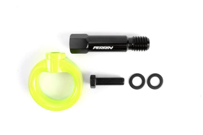 Perrin Performance PERRIN 20-25 Toyota Supra Tow Hook Kit (Rear) - Neon Yellow