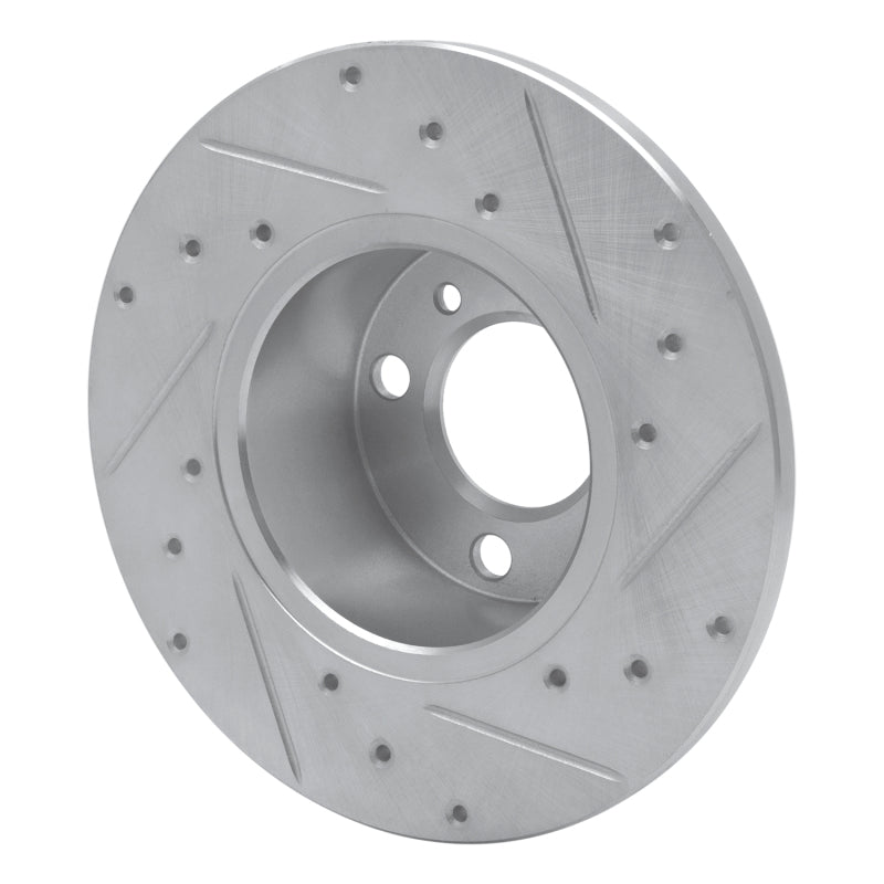 R1 Concepts R1 77-83 BMW 320I (USA/Canada) Front Left Drilled & Slotted Silver Brake Rotor
