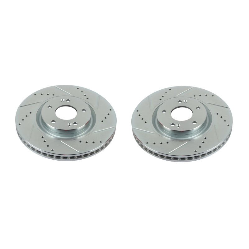 PowerStop Power Stop 12-17 Hyundai Azera Front Evolution Drilled & Slotted Rotors - Pair