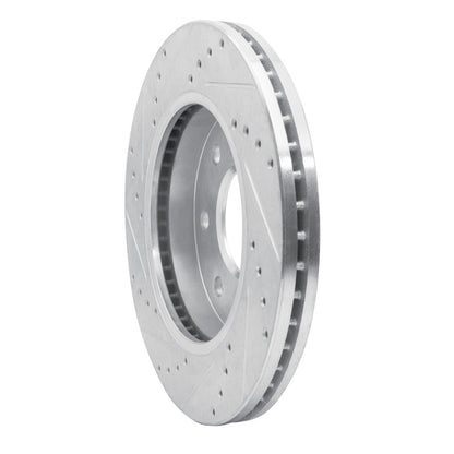 R1 Concepts R1 04-08 Ford F-150 4WD Front Right Drilled & Slotted Silver Brake Rotor
