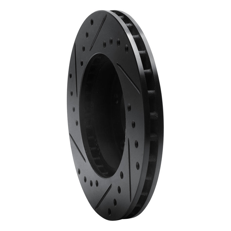 R1 Concepts R1 85-91 Buick Skylark Front Right Drilled & Slotted Black Brake Rotor