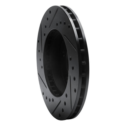 R1 Concepts R1 85-91 Buick Skylark Front Right Drilled & Slotted Black Brake Rotor