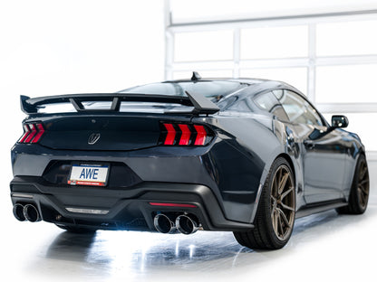 AWE Tuning AWE 2024 Ford Mustang Dark Horse S650 RWD SwitchPath Cat-Back Exhaust w/ Quad Chrome Silver Tips