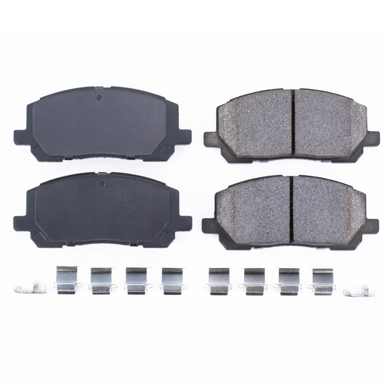 PowerStop Power Stop 01-07 Toyota Highlander Front Z17 Evolution Ceramic Brake Pads w/Hardware