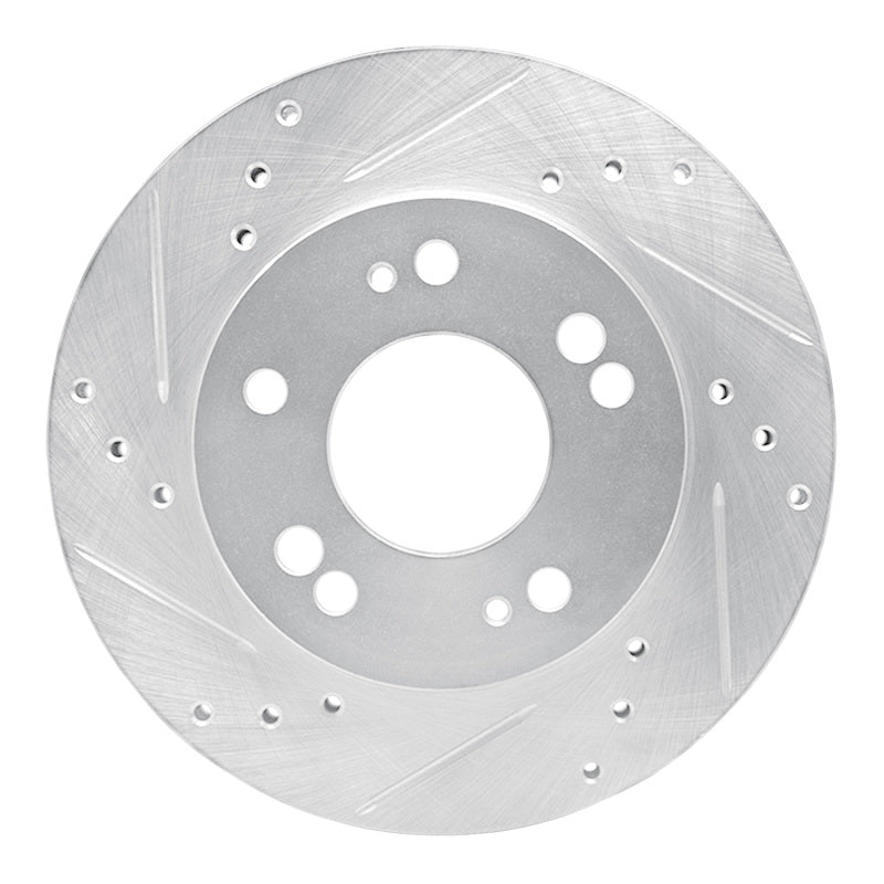 R1 Concepts R1 90-05 Chrysler SEBRING Front Left Drilled & Slotted Silver Brake Rotor