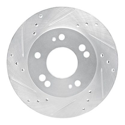 R1 Concepts R1 90-05 Chrysler SEBRING Front Left Drilled & Slotted Silver Brake Rotor