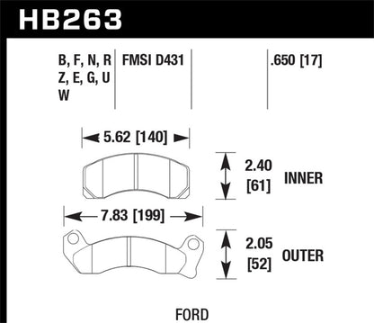Hawk Performance Hawk HP+ Street Brake Pads