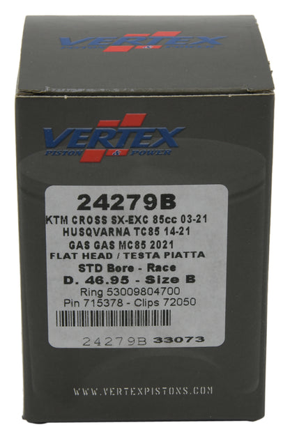 Vertex Pistons Vertex Piston 09-24 KTM 85 SX 85cc Cast Race Piston Kit