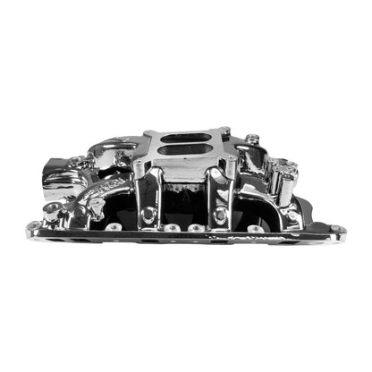 Edelbrock RPM Air-Gap Small Block Ford 351W Intake Manifold - Chrome Plasma Finish