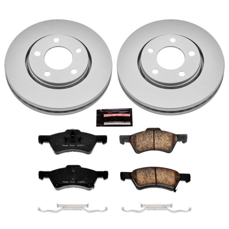PowerStop Power Stop 03-04 Dodge Caravan Front Z17 Evolution Geomet Coated Brake Kit