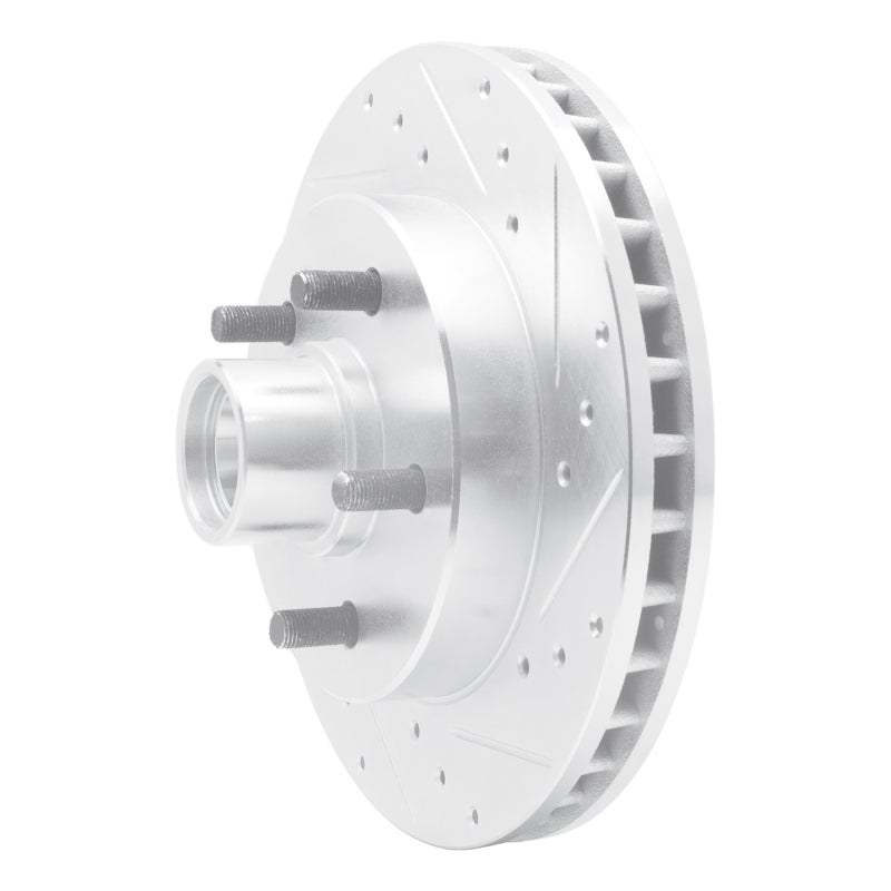 R1 Concepts R1 1988-1994 Chevrolet C1500 Front Right Drilled & Slotted Silver Brake Rotor