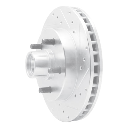 R1 Concepts R1 1988-1994 Chevrolet C1500 Front Right Drilled & Slotted Silver Brake Rotor