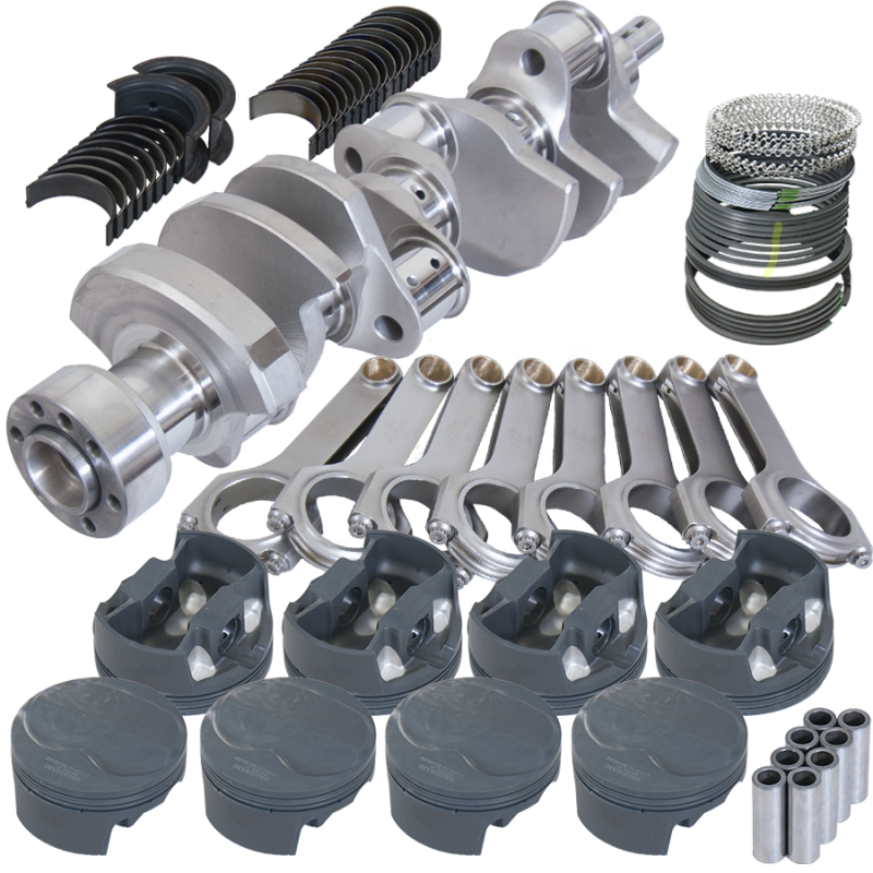 Eagle Chevy LT1 350 1Pc 3.750in Crank 6.000in H-Beam 6cc Dome 4.060in Pistons Rotating Assembly