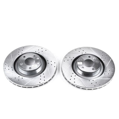 PowerStop Power Stop 05-11 Audi A6 Quattro Front Evolution Drilled & Slotted Rotors - Pair