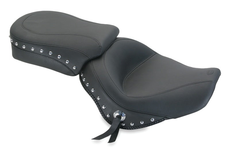 Mustang Motorcycle Mustang 10-18 Triumph Thunderbird, Thunderbird Storm Std. Touring 2PC Seat w/Studs - Black