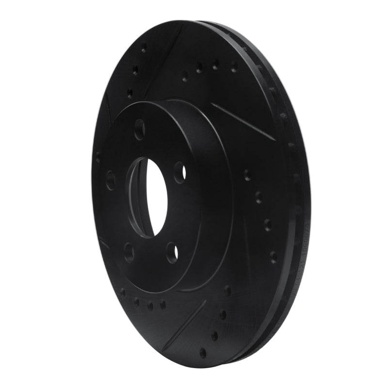 R1 Concepts R1 90-05 Buick Skylark Front Left Drilled & Slotted Black Brake Rotor