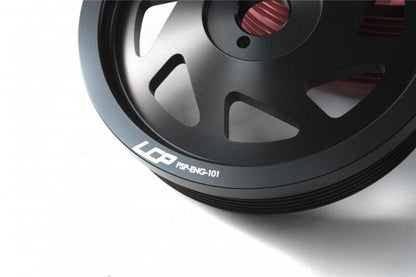 Perrin Performance PERRIN 15-18 Subaru WRX / 13-20 BRZ / 14-18 FXT / 13-16 Crosstrek Lightened Crank Pulley - Black