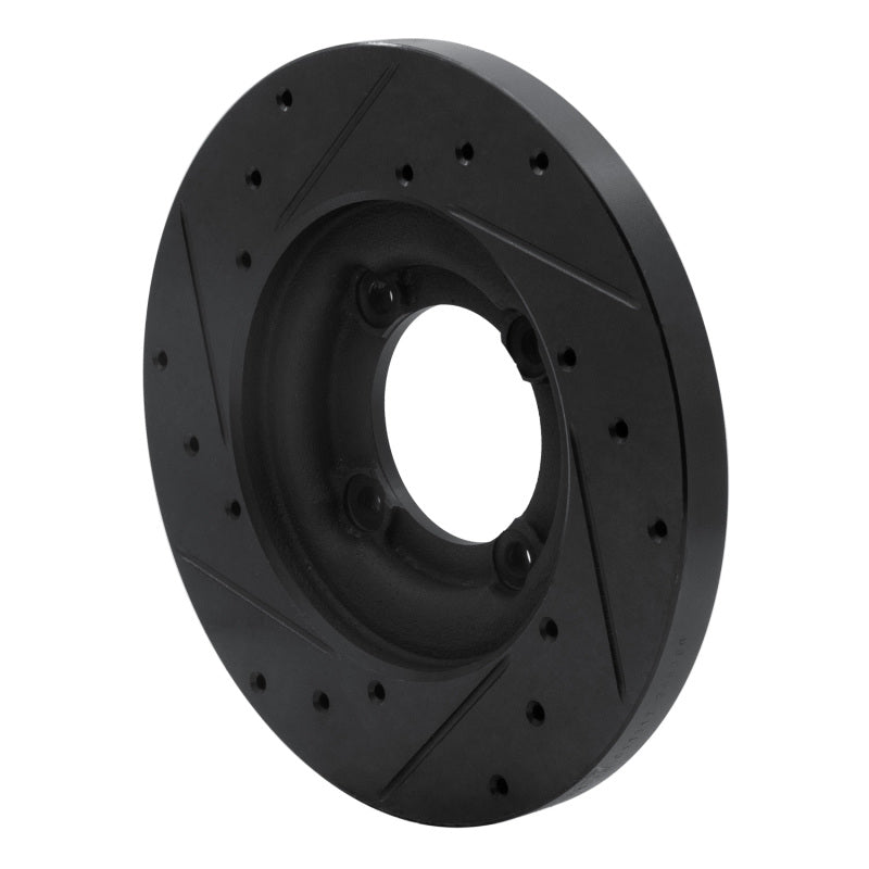 R1 Concepts R1 82-84 Mazda B2000 Front Right Drilled & Slotted Black Brake Rotor